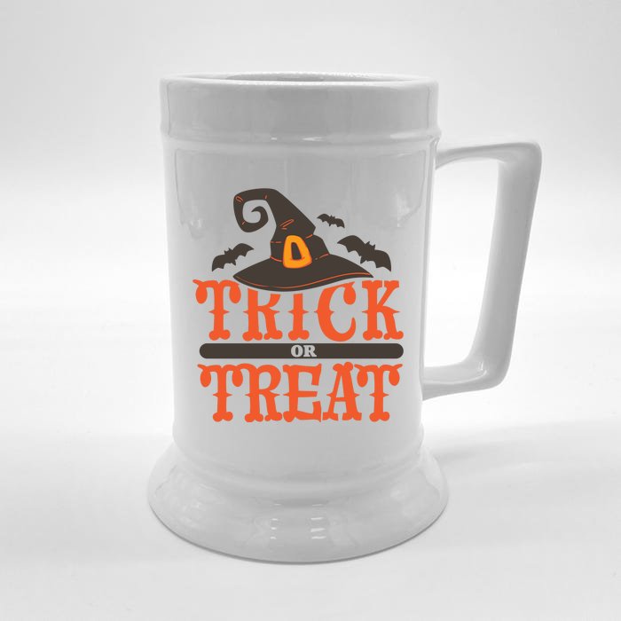 Trick Or Treat Halloween Witch Front & Back Beer Stein