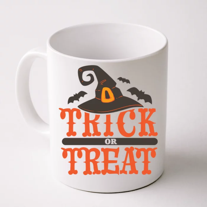 Trick Or Treat Halloween Witch Front & Back Coffee Mug