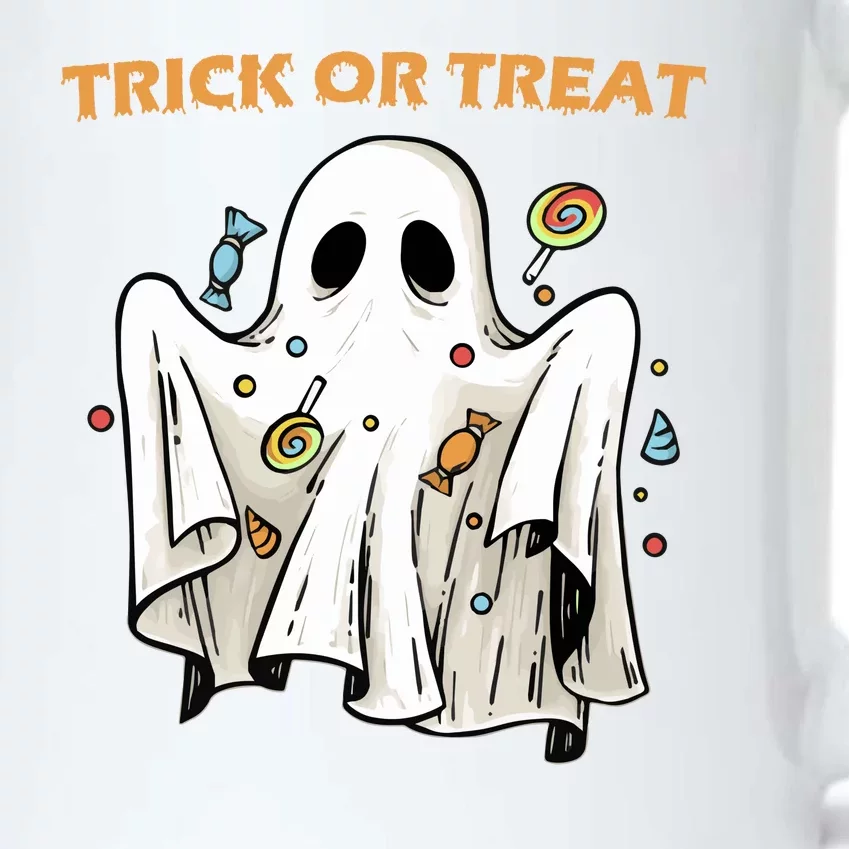 Trick Or Treat Candy Ghost Halloween Black Color Changing Mug