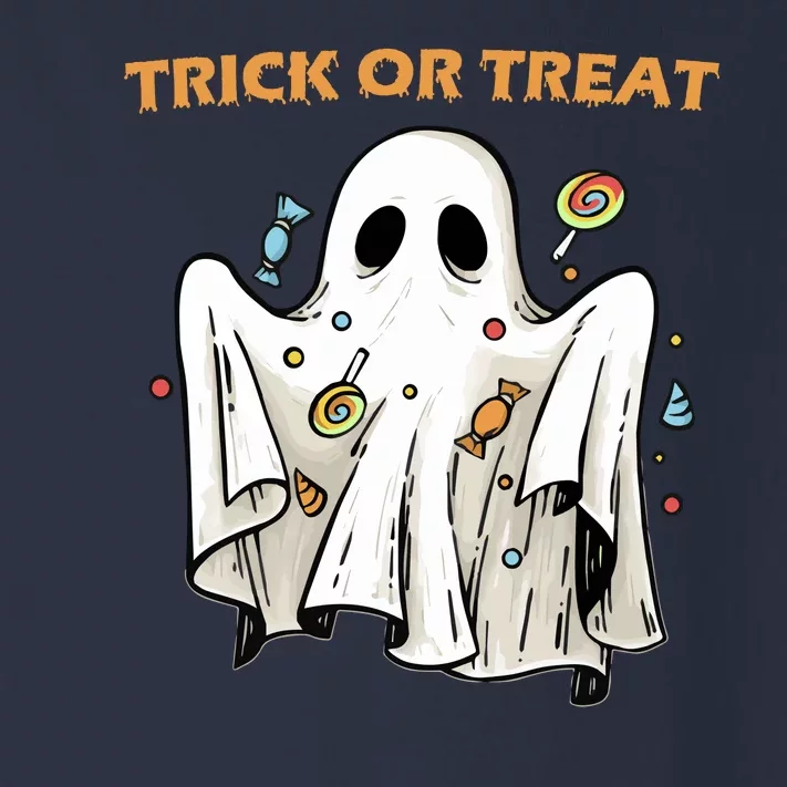 Trick Or Treat Candy Ghost Halloween Toddler Long Sleeve Shirt