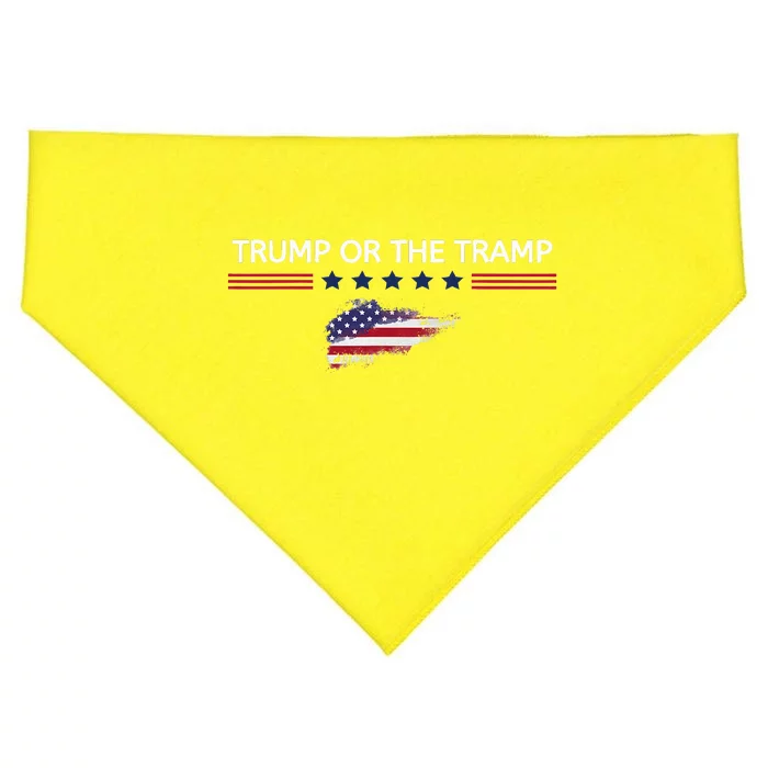 Trump Or The Tramp 2024 Vote Vance 2024 USA-Made Doggie Bandana