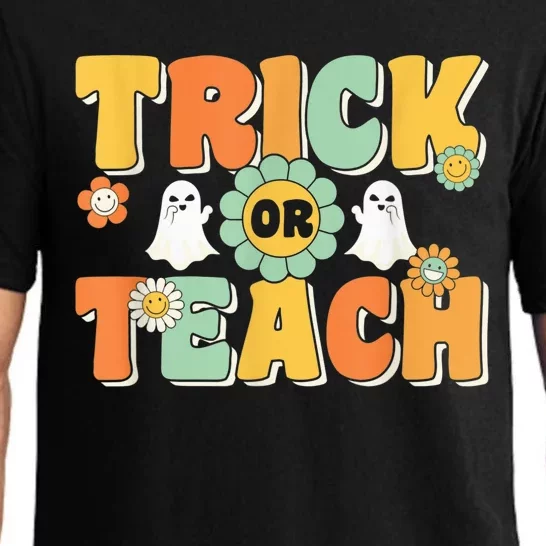 Trick Or Teach Funny Teacher Halloween Costume Teacher Pajama Set