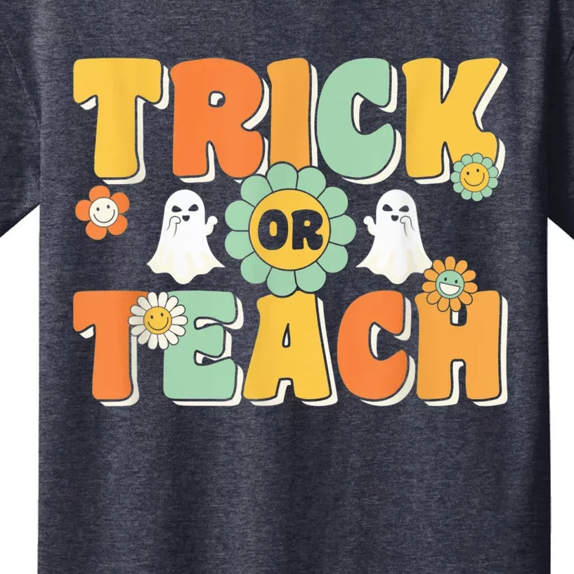 Trick Or Teach Funny Teacher Halloween Costume Teacher Kids T-Shirt