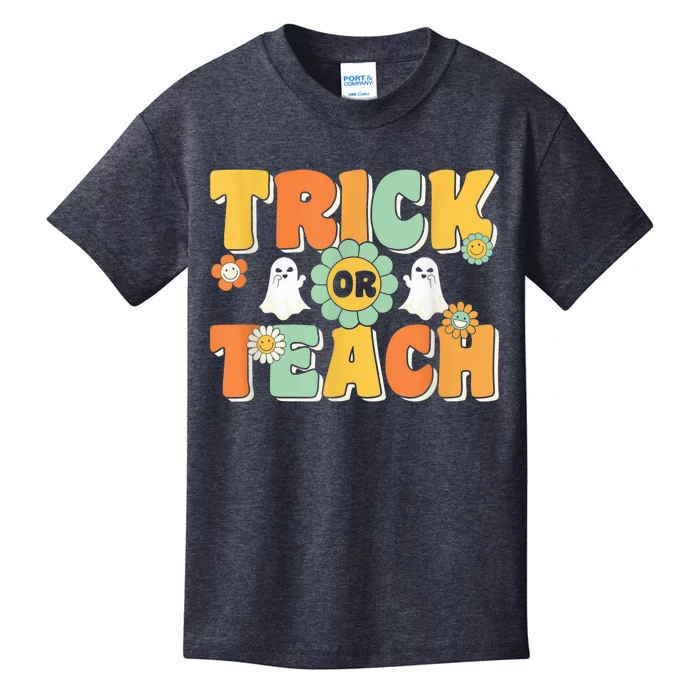 Trick Or Teach Funny Teacher Halloween Costume Teacher Kids T-Shirt