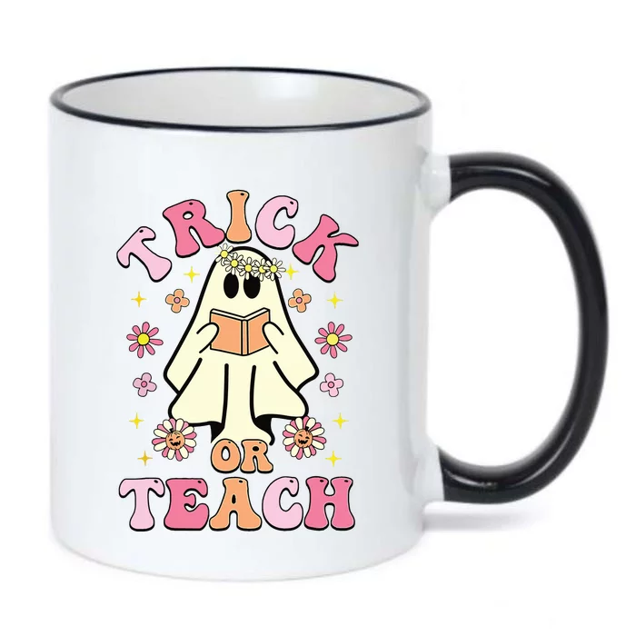 Trick Or Teach Funny Teacher Happy Halloween Costume Gifts Black Color Changing Mug