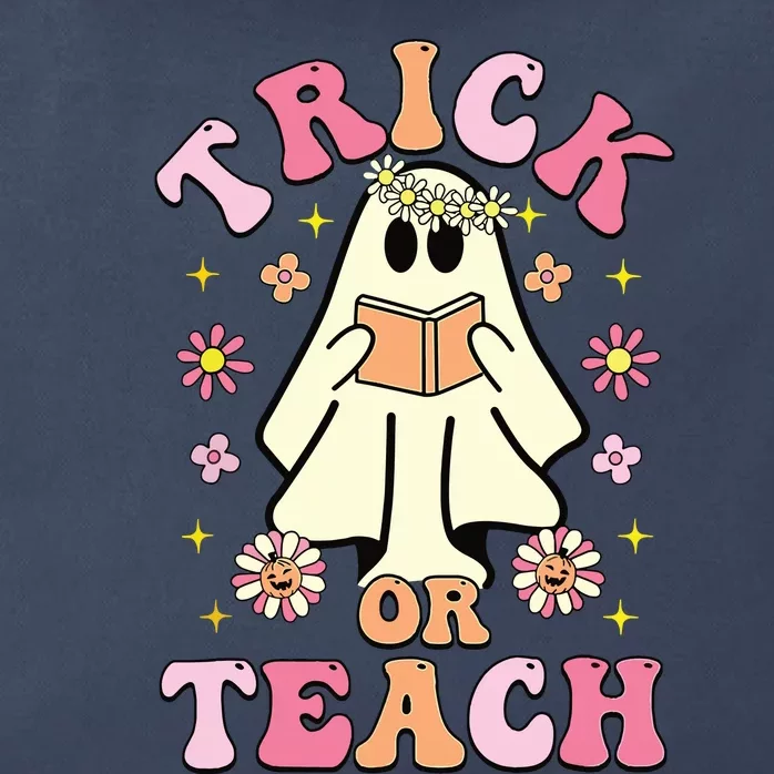 Trick Or Teach Funny Teacher Happy Halloween Costume Gifts Zip Tote Bag