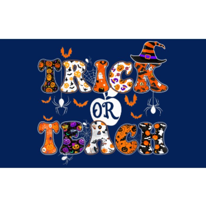 Trick Or Teach Funny Teacher Halloween Bumper Sticker