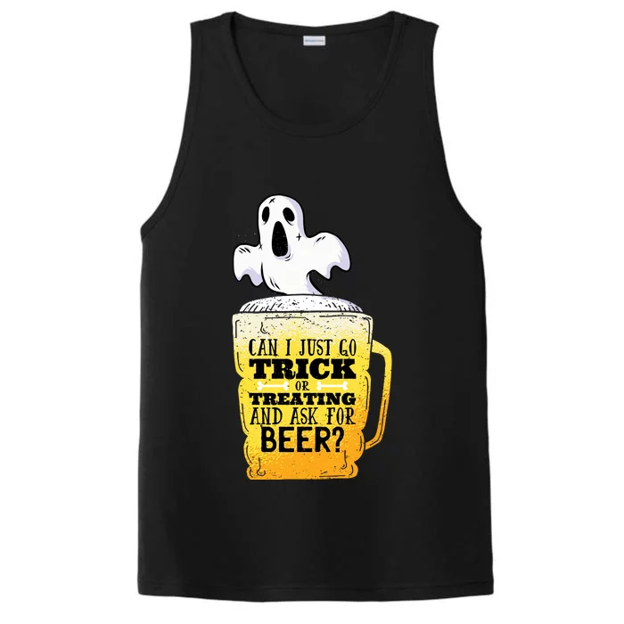 Trick Or Treating Beer Funny Performance Tank