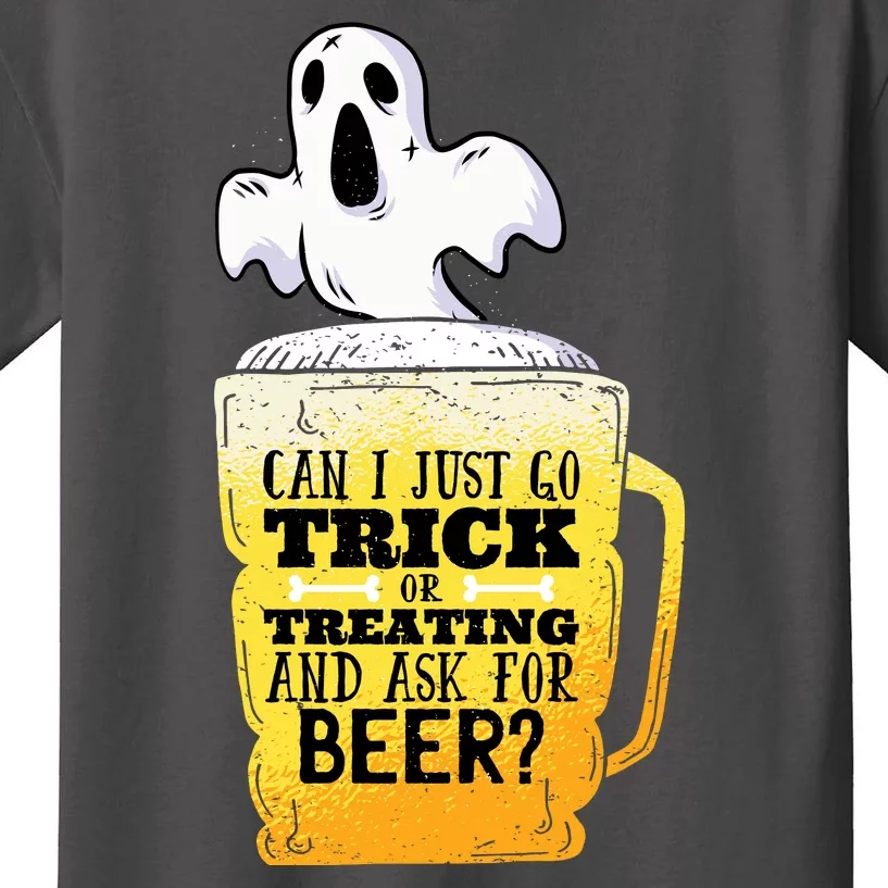 Trick Or Treating Beer Funny Kids T-Shirt