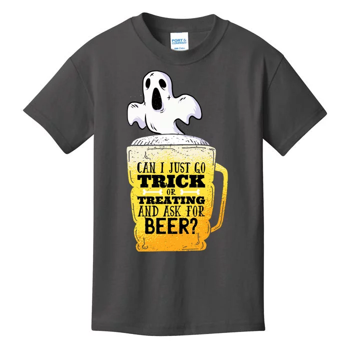 Trick Or Treating Beer Funny Kids T-Shirt