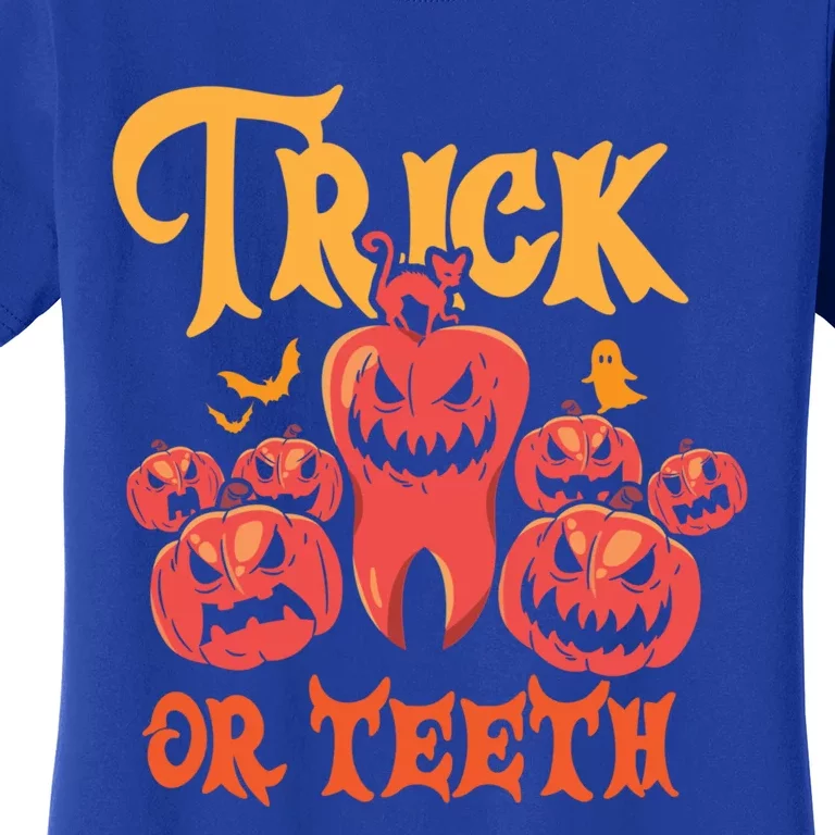 Trick Or Teeth Halloween Costume Dentist Gift Women's T-Shirt