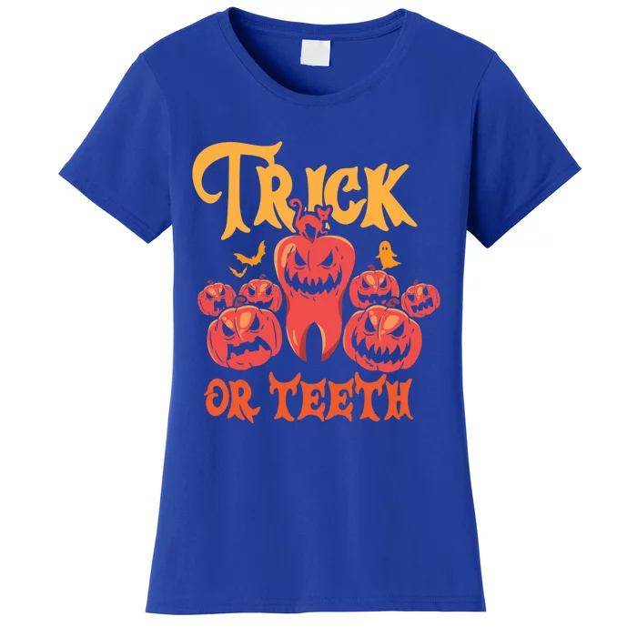 Trick Or Teeth Halloween Costume Dentist Gift Women's T-Shirt