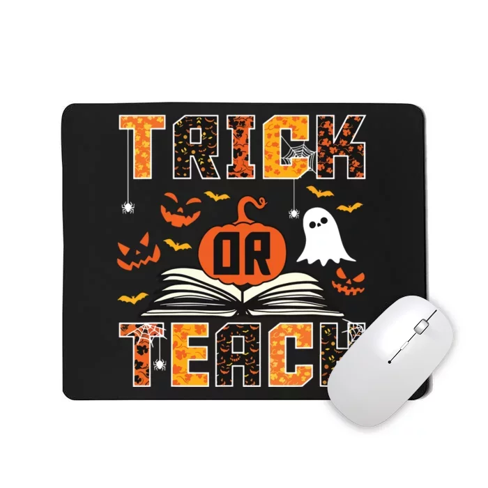 Trick Or Teach Retro Halloween Teacher Costume Mousepad