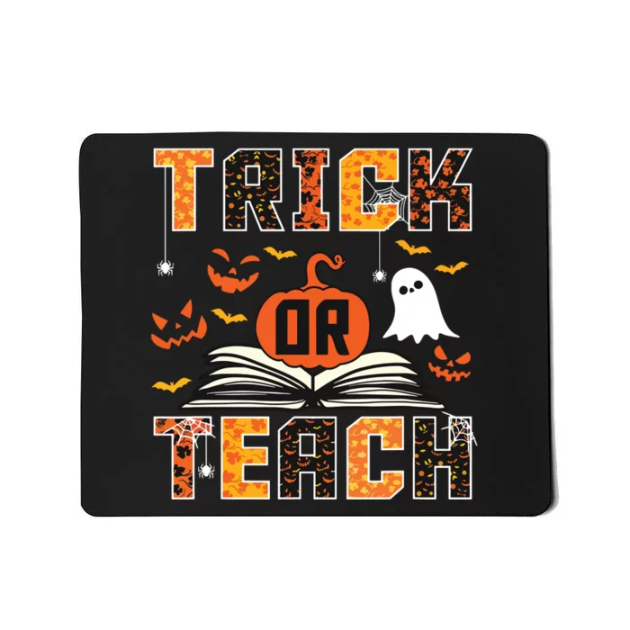 Trick Or Teach Retro Halloween Teacher Costume Mousepad