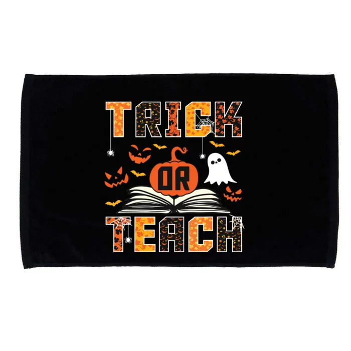 Trick Or Teach Retro Halloween Teacher Costume Microfiber Hand Towel