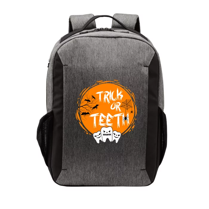 Trick Or Teeth Halloween Dentist Dental Hygienist Cool Gift Vector Backpack