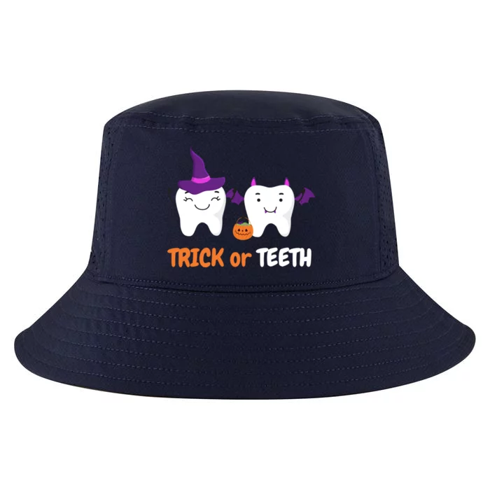 Trick Or Teeth Treat Funny Dental Halloween Dentist Cool Gift Cool Comfort Performance Bucket Hat