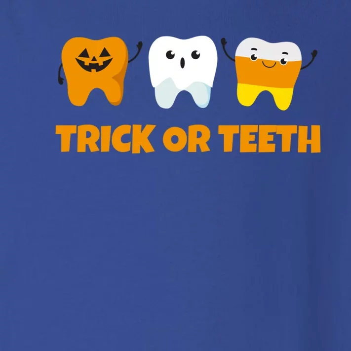 Trick Or Teeth Treat Funny Dental Halloween Dentist Gift Toddler Long Sleeve Shirt