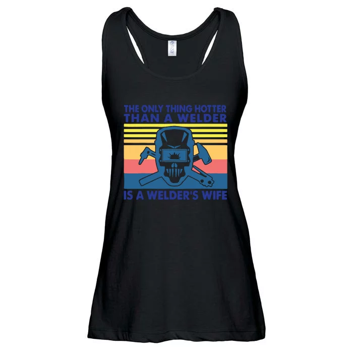 The Only Thing Hotter Than A Welder Is A Welder's Wife Ladies Essential Flowy Tank