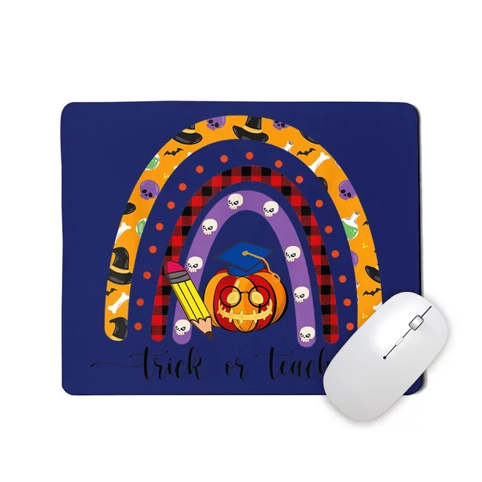 Trick Or Teach Funny Teacher Halloween Costume Teacher Mousepad