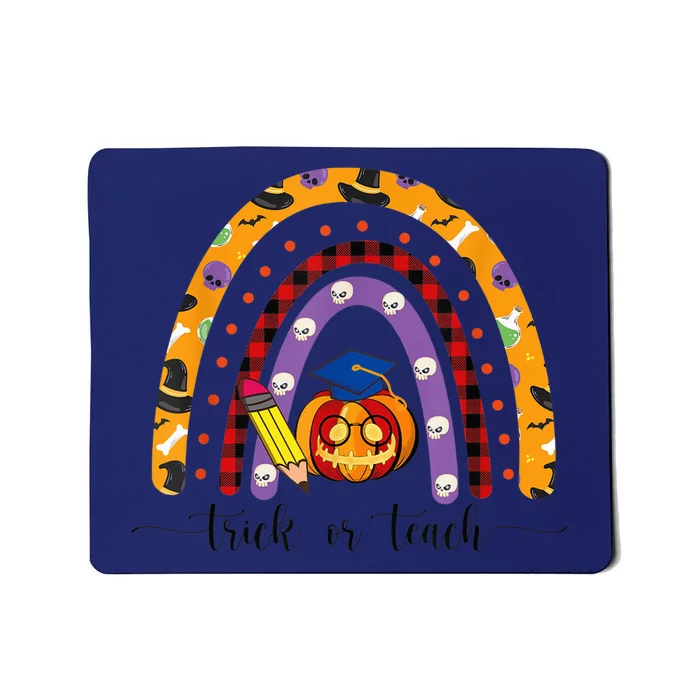 Trick Or Teach Funny Teacher Halloween Costume Teacher Mousepad