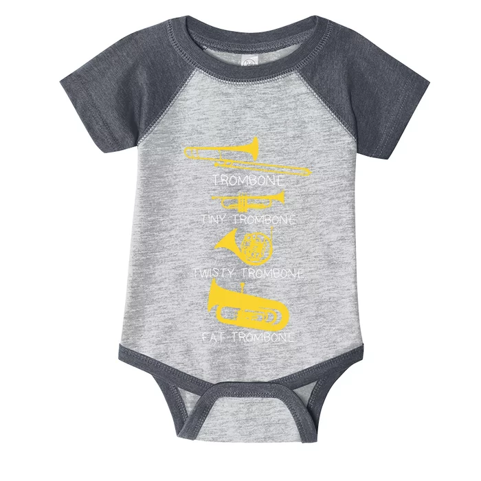 Types Of Trombone Player  Marching Jazz Band Infant Baby Jersey Bodysuit