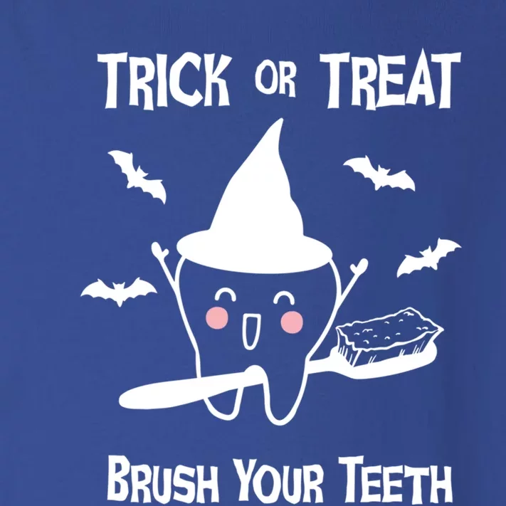 Trick Or Treat Brush Your Teeth Funny Dentist Halloween Cute Gift Toddler Long Sleeve Shirt