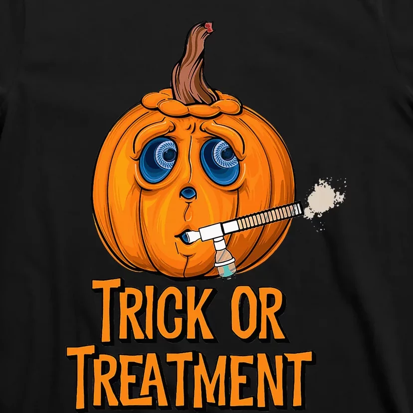 Trick Or Treatment Funny Halloween Respiratory Therapist T-Shirt