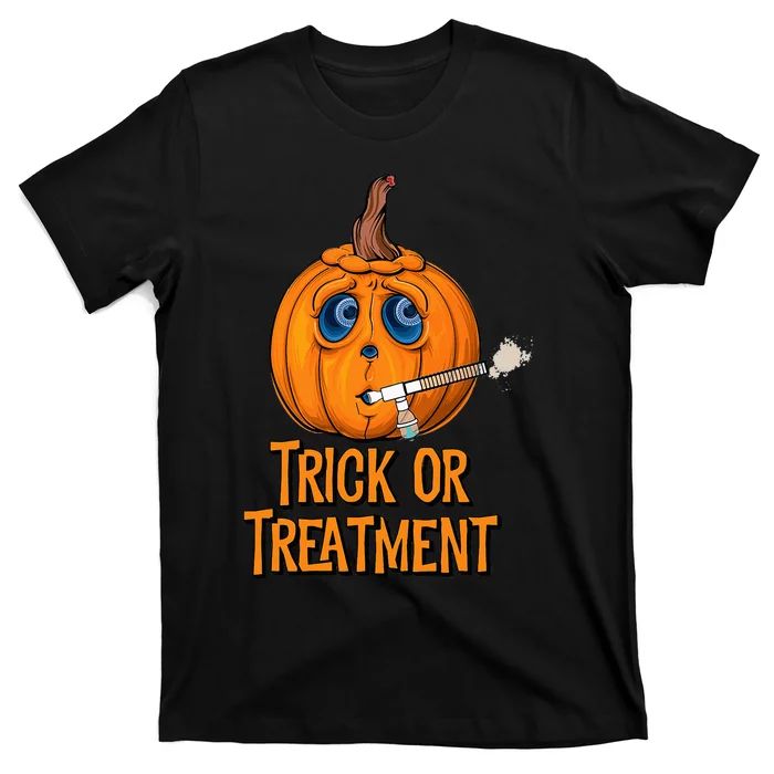 Trick Or Treatment Funny Halloween Respiratory Therapist T-Shirt