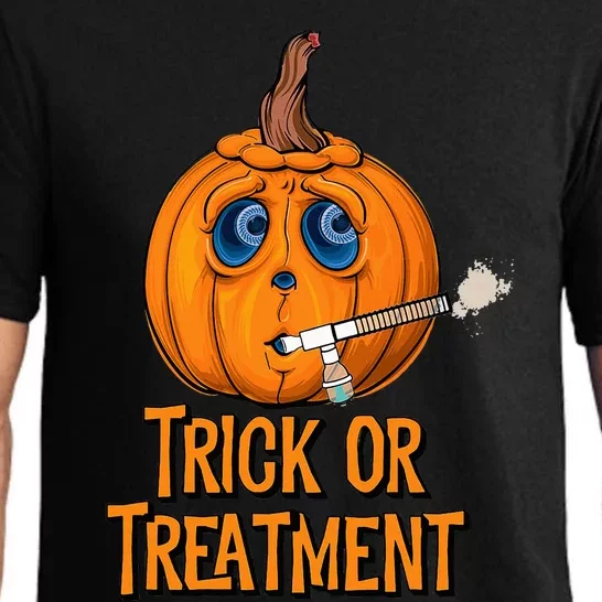 Trick Or Treatment Funny Halloween Respiratory Therapist Pajama Set