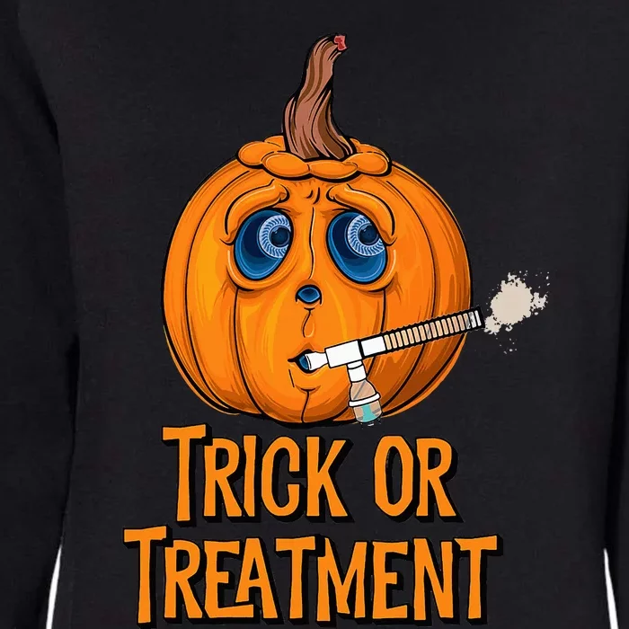 Trick Or Treatment Funny Halloween Respiratory Therapist Womens California Wash Sweatshirt