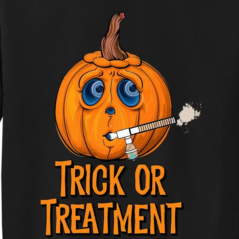 Trick Or Treatment Funny Halloween Respiratory Therapist Tall Sweatshirt