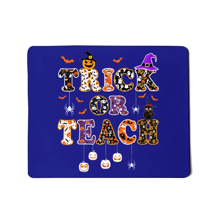 Trick Or Teach Retro Halloween Teacher Costume Mousepad