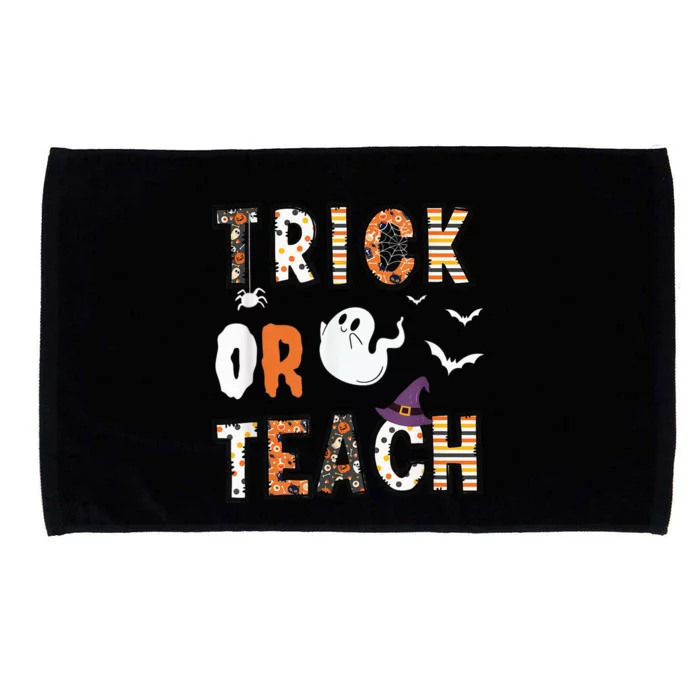 Trick Or Teach Funny Teacher Halloween Costume Microfiber Hand Towel