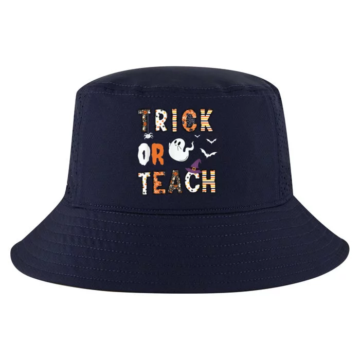 Trick Or Teach Funny Teacher Halloween Costume Cool Comfort Performance Bucket Hat