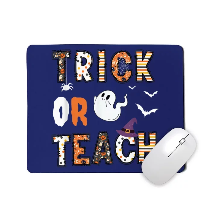 Trick Or Teach Funny Teacher Halloween Costume Mousepad