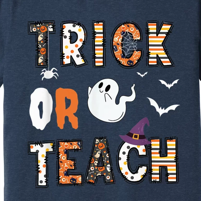 Trick Or Teach Funny Teacher Halloween Costume Premium T-Shirt