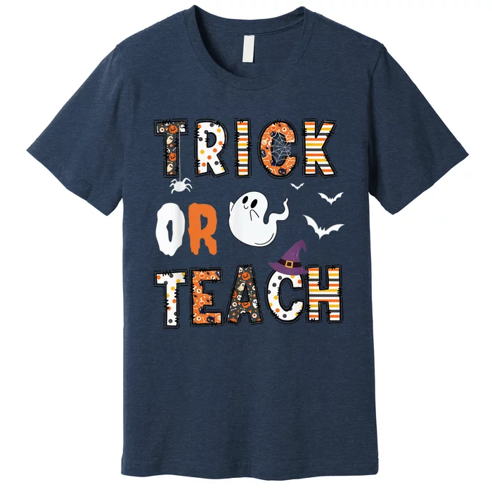 Trick Or Teach Funny Teacher Halloween Costume Premium T-Shirt