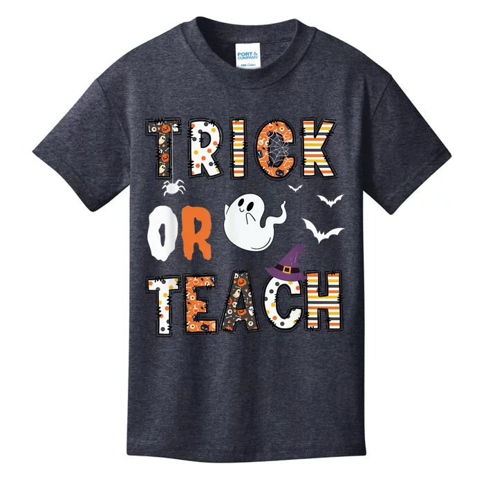 Trick Or Teach Funny Teacher Halloween Costume Kids T-Shirt