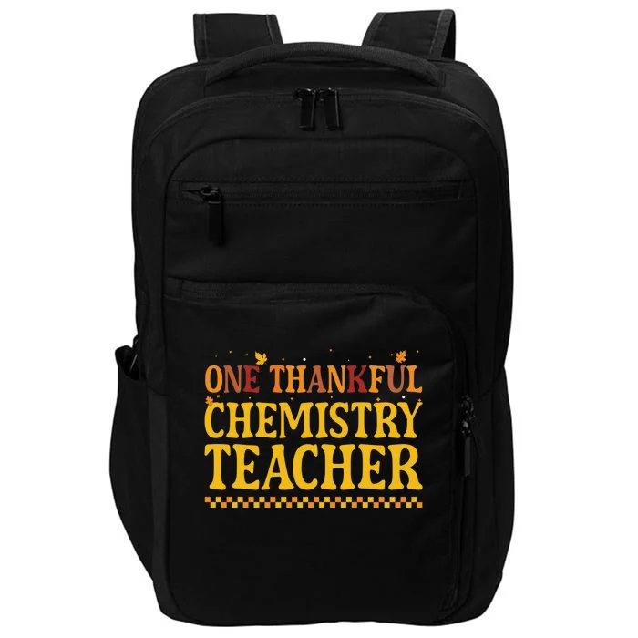 Thanksgiving One Thankful Chemistry Teacher Gift Impact Tech Backpack