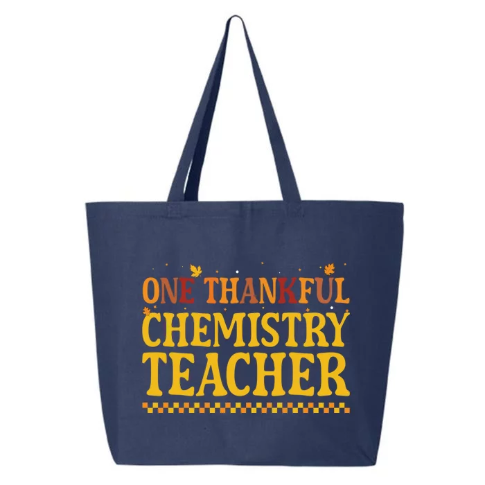 Thanksgiving One Thankful Chemistry Teacher Gift 25L Jumbo Tote