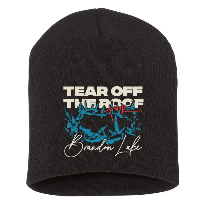 Tear Off Short Acrylic Beanie