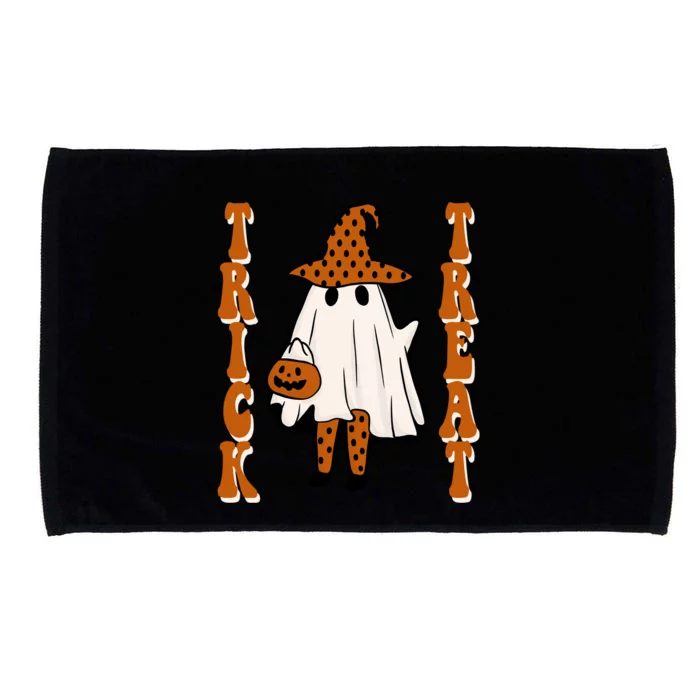 Trick Or Treat Festive Halloween Ghost Microfiber Hand Towel