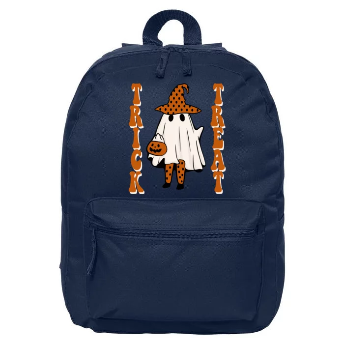 Trick Or Treat Festive Halloween Ghost 16 in Basic Backpack