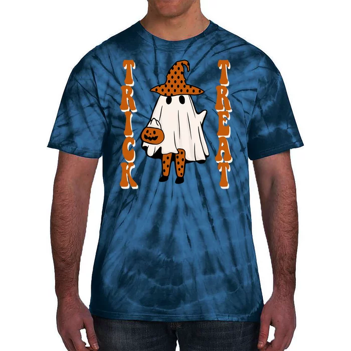 Trick Or Treat Festive Halloween Ghost Tie-Dye T-Shirt