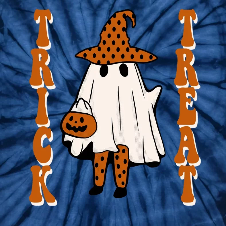 Trick Or Treat Festive Halloween Ghost Tie-Dye T-Shirt