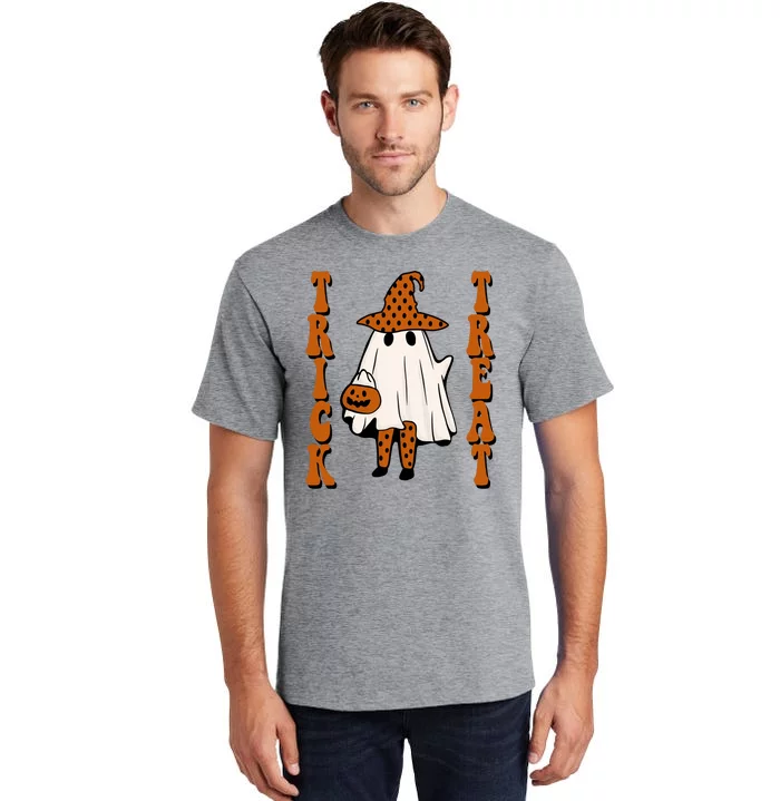 Trick Or Treat Festive Halloween Ghost Tall T-Shirt