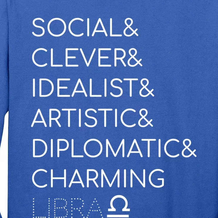 Traits Of The Libra Astrology Quotes Cute Gift Tall Long Sleeve T-Shirt