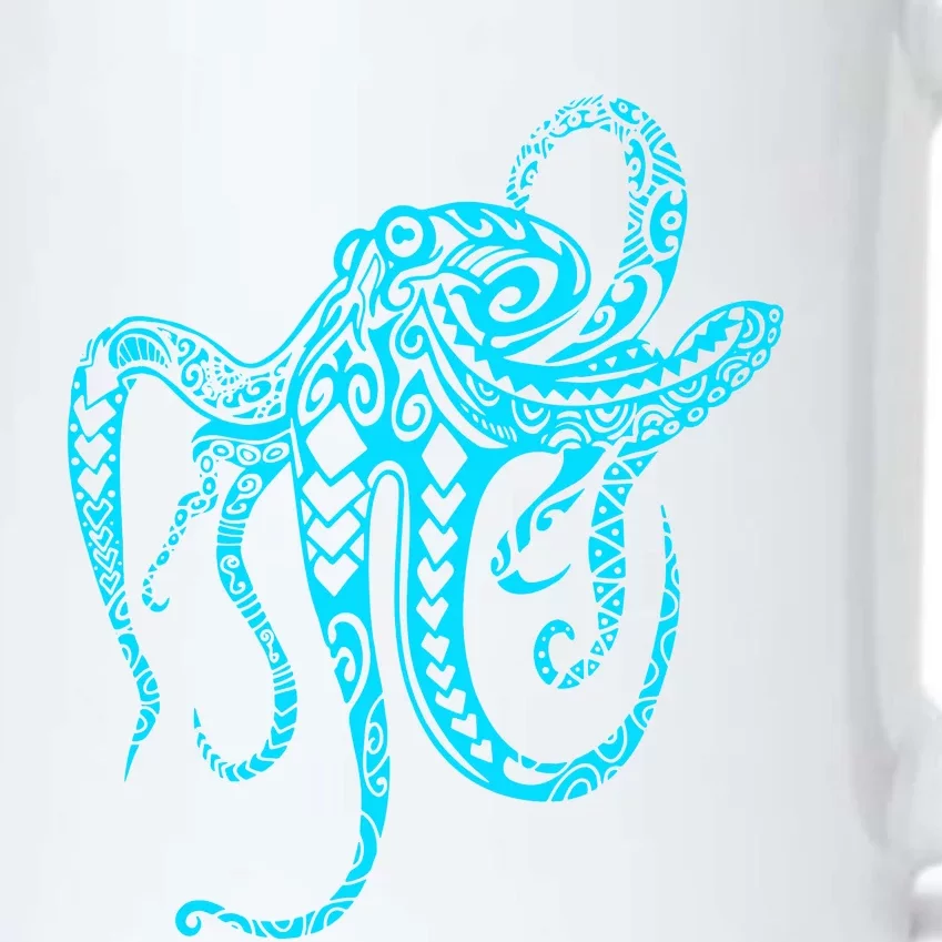 Tribal Octopus Black Color Changing Mug