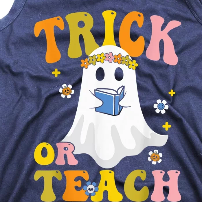 Trick or Teach Funny Halloween for Teachers Tank Top